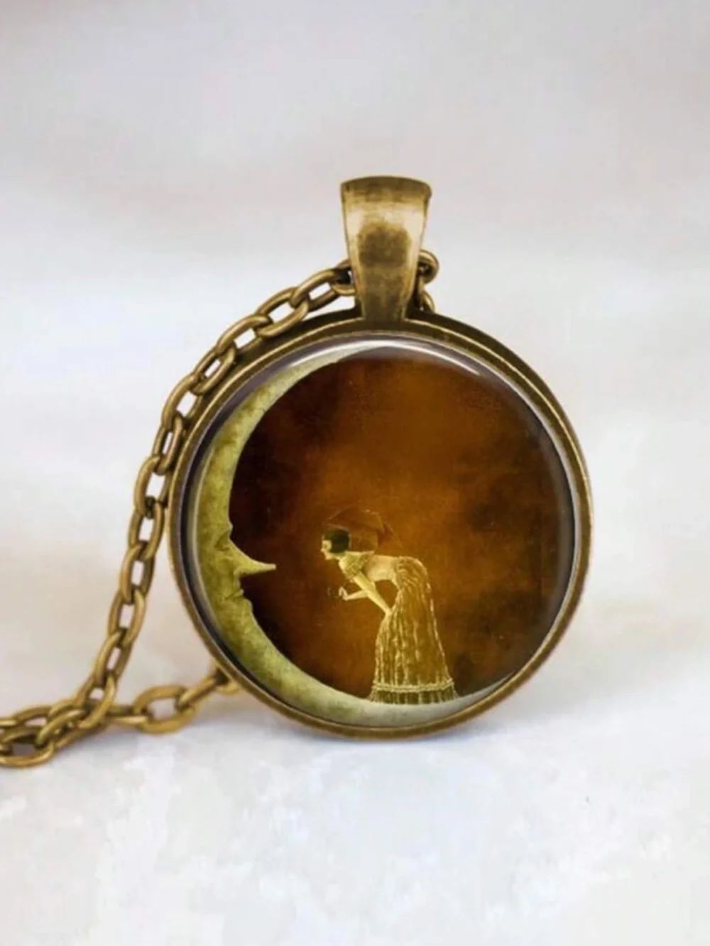 Boho moon necklace N2420